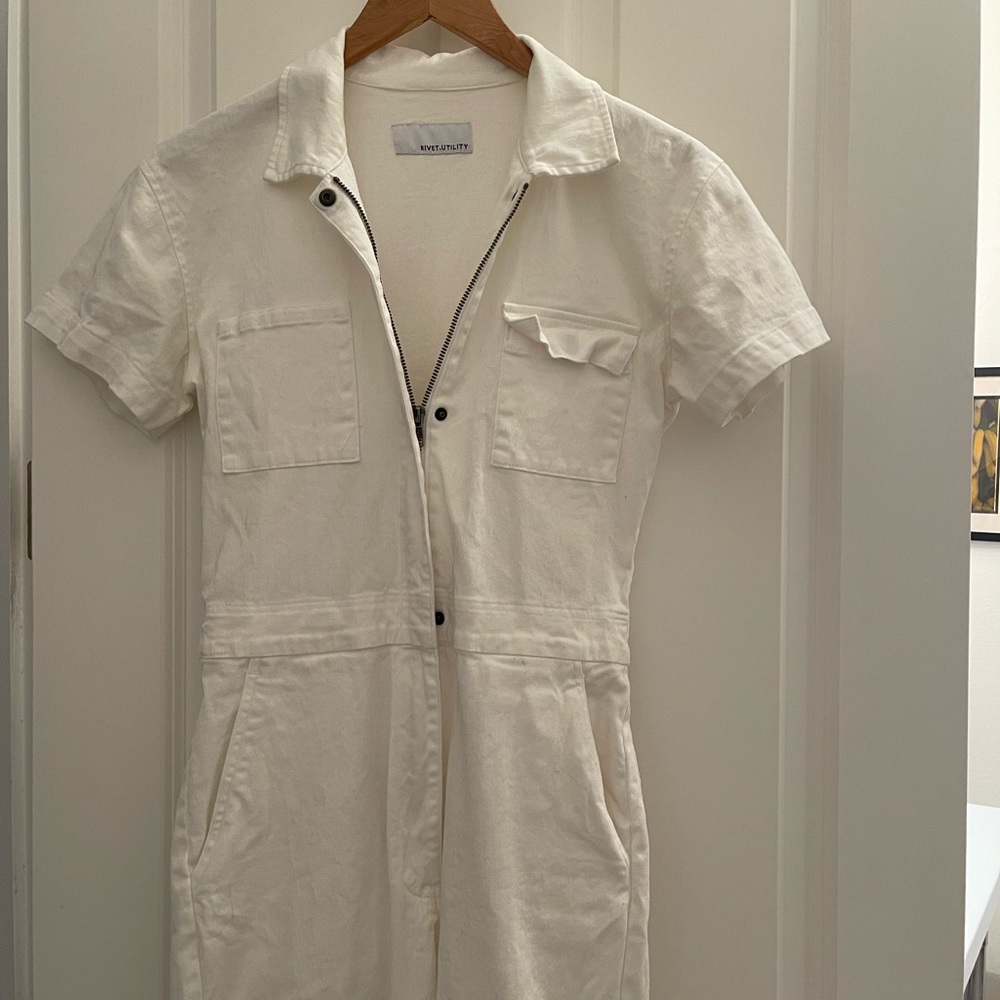 Rivet Utility Worker Shortsleeve Jumpsuit